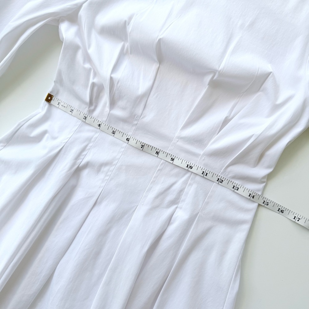 Veronica Beard Torres Corset-Waist Dress White Size 8 $498 MSRP - Picture 15 of 16